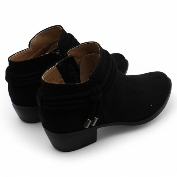 Life Stride Velocity Womens Black Braided Comfort Andrea Round Toe Block Heel Zi - Picture 4 of 9